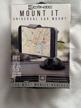Mount It Universal Car Mount - Black